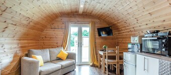 Here at Riverview our hot tub pods have been warming up.