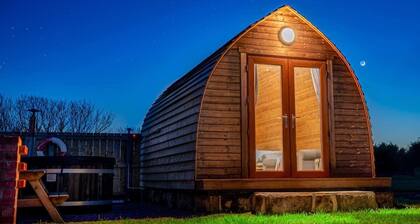 A quirky pod with one double and shower room.