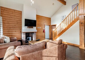 Living area - Outstanding, spacious and contemporary two storey lodge. (Hornsea)