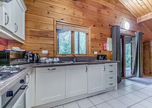 Fridge, oven, stovetop, toaster