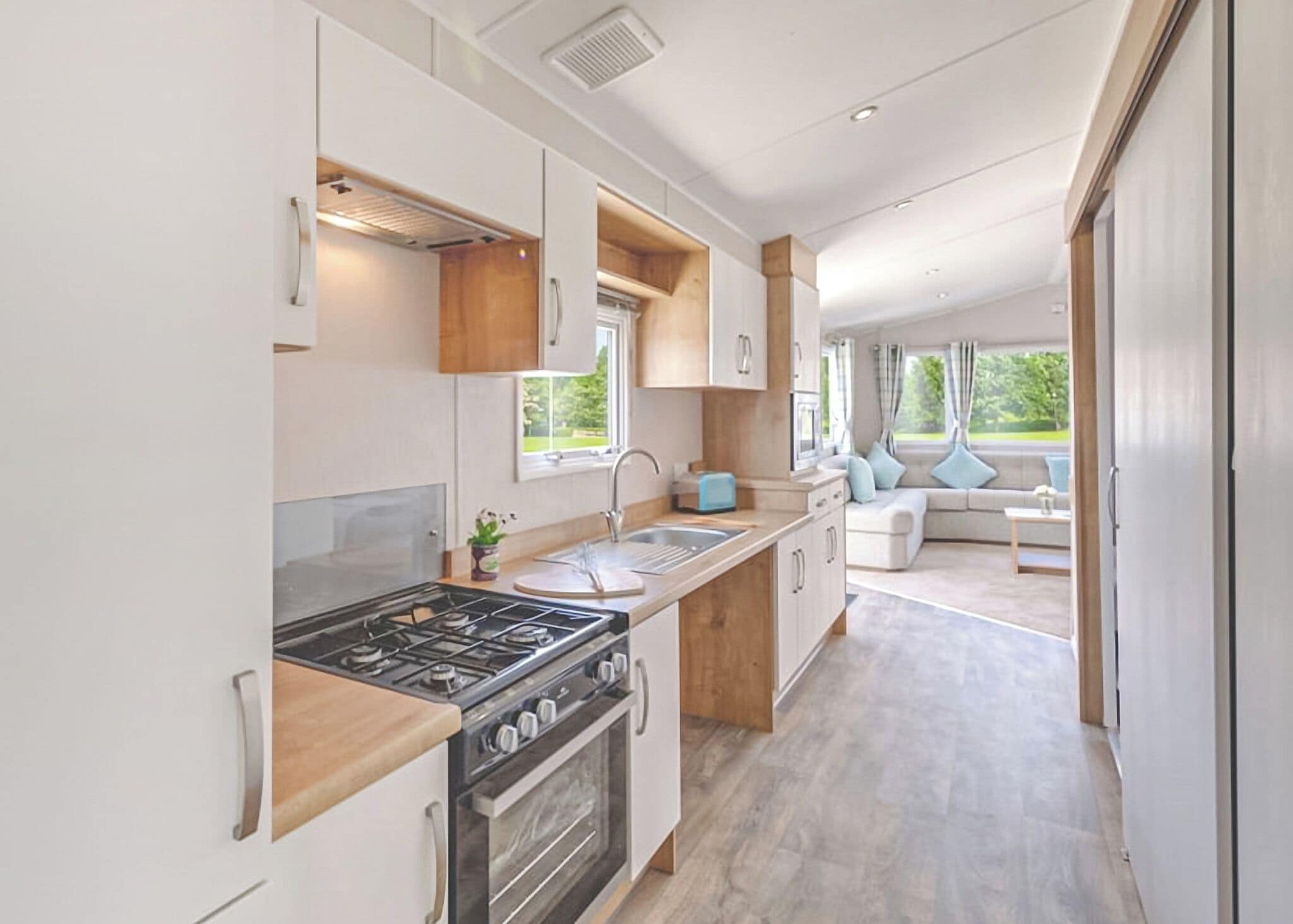 Fridge, oven, stovetop, toaster