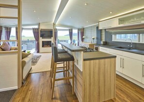 Fridge, oven, stovetop, toaster