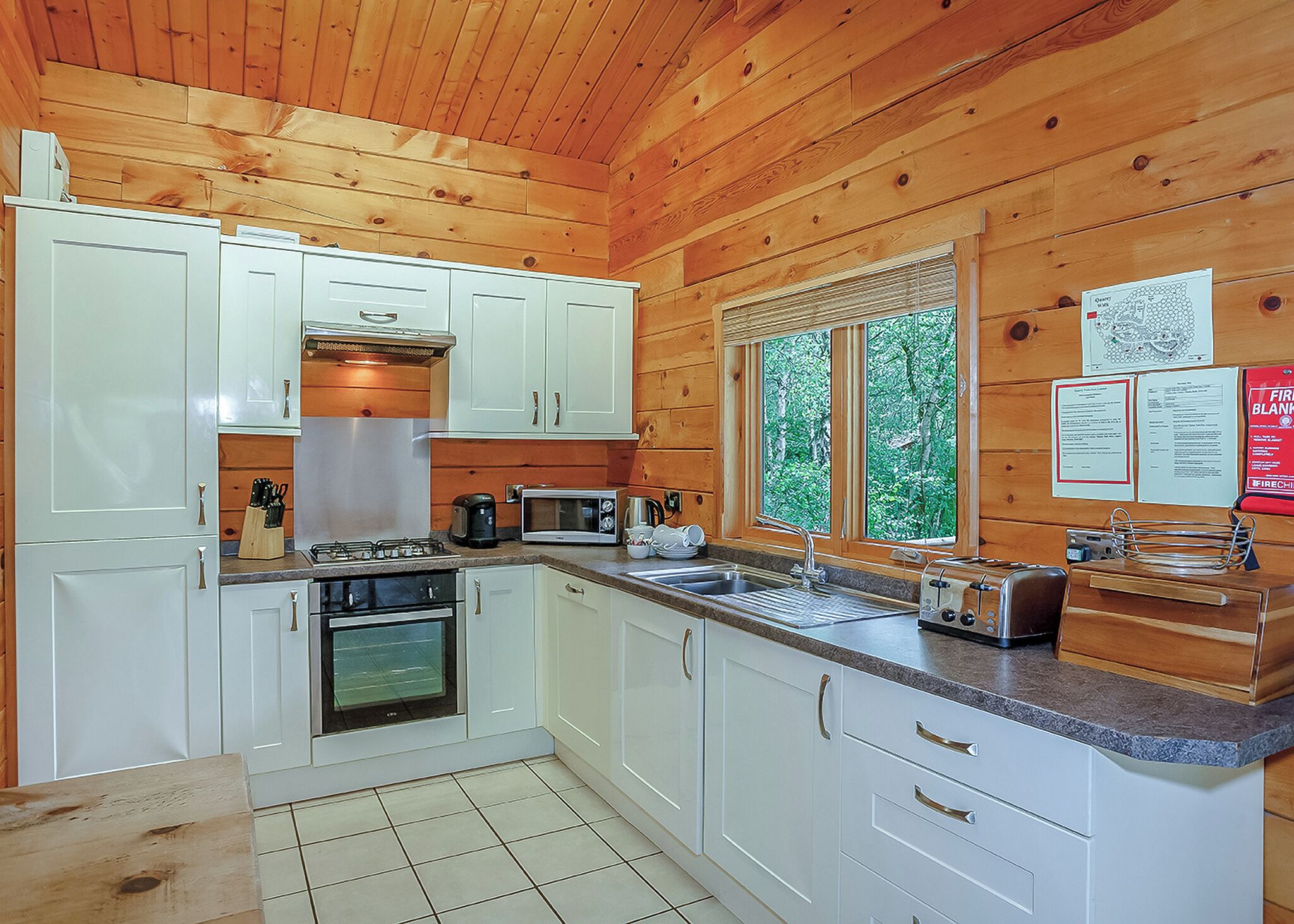 Fridge, oven, stovetop, toaster