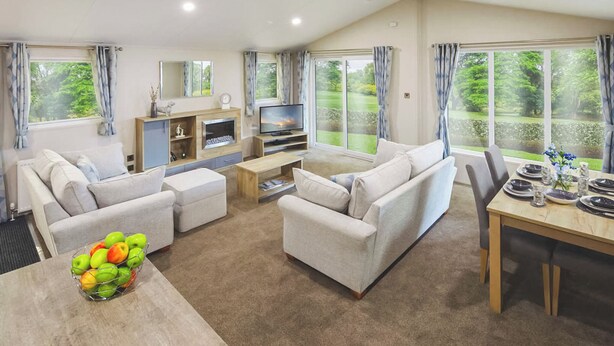 Unclassified image, 1 of 5, button - New in 2020. Modern lodge with one double and one twin. (Mablethorpe)