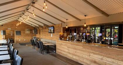 Comfortable bungalow with one double and one twin.