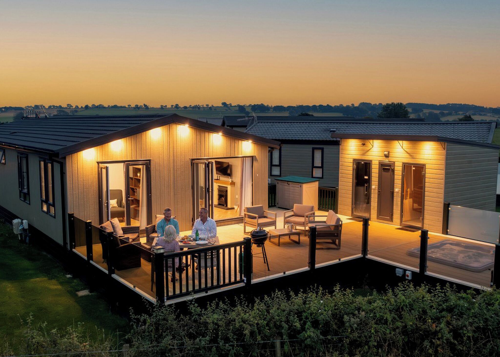 屋外ダイニングエリア