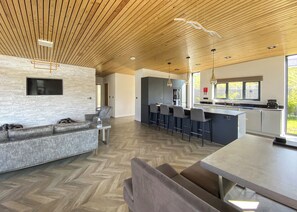 Living area - Two bed lodge with one king-size bed and one twin (King by arrangement). (Nottingham)