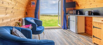 A quirky pod with one double and shower room.