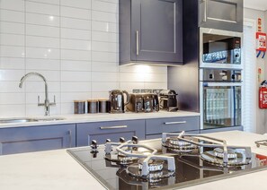 Fridge, oven, stovetop, dishwasher
