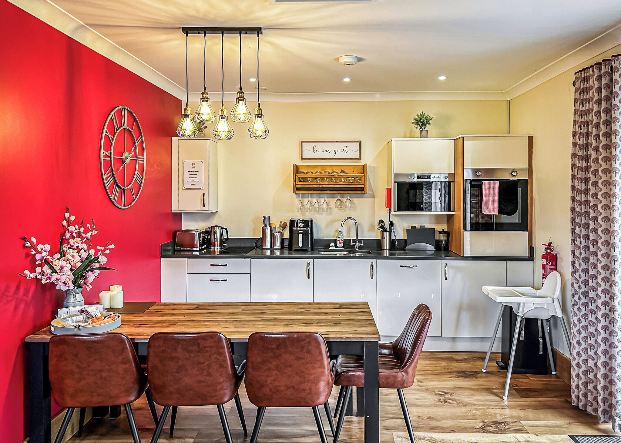 Fridge, oven, stovetop, toaster