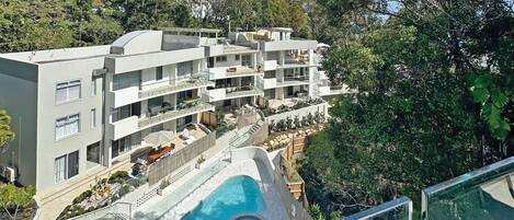 A heated pool
