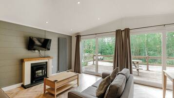 Una televisión de pantalla plana