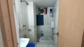 Shower, toilet paper