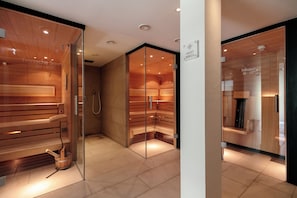 Sauna, steam room, massages