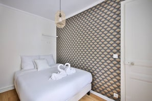 1 室のベッドルーム、アイロン / アイロン台、WiFi、ベッドシーツ