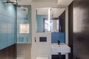 Shower, hair dryer