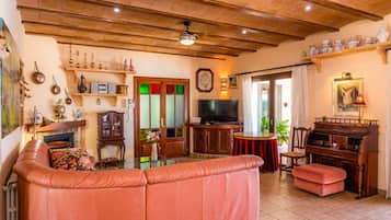 TV, fireplace, table tennis