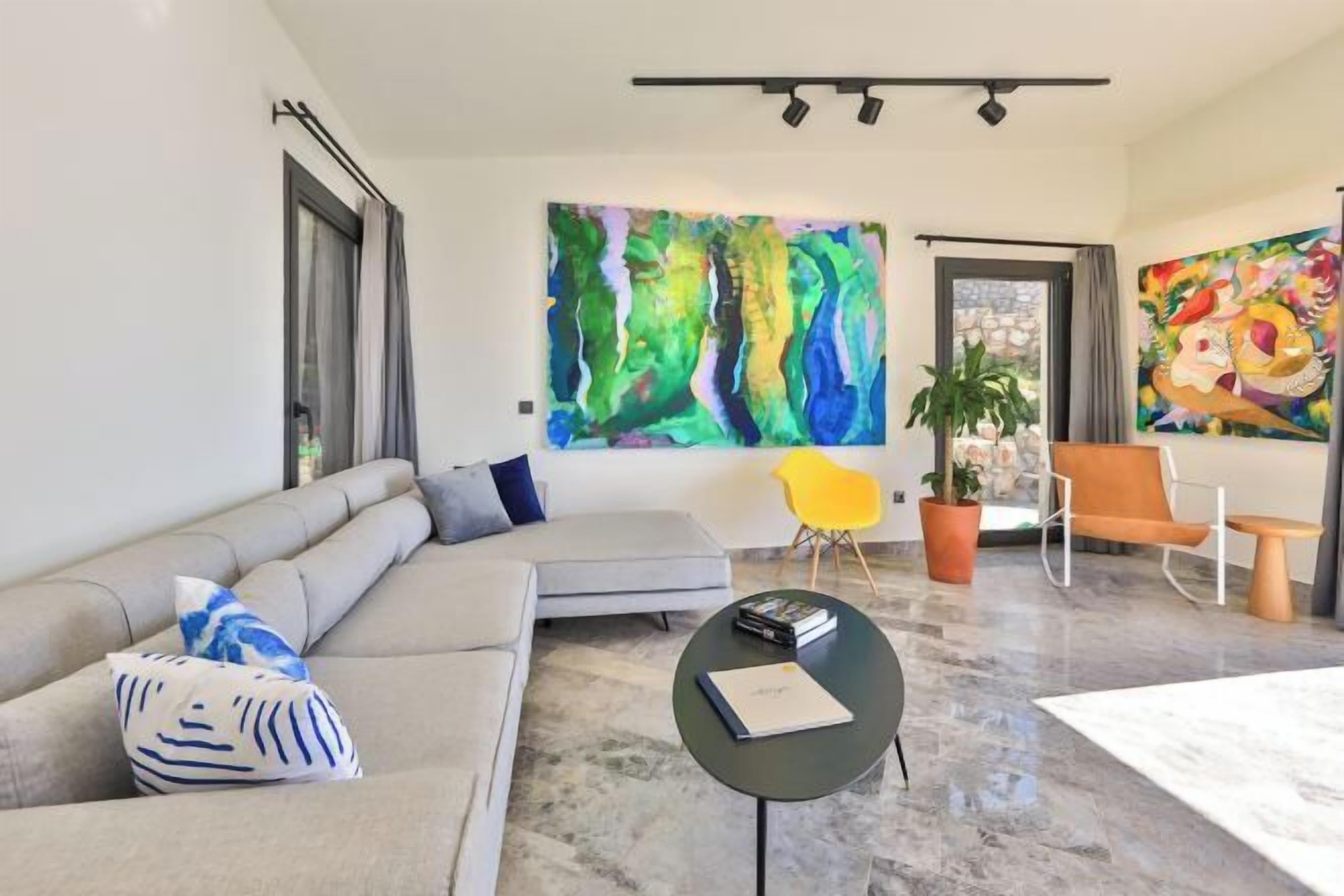 Living area | 50-inch LED TV with premium channels, TV