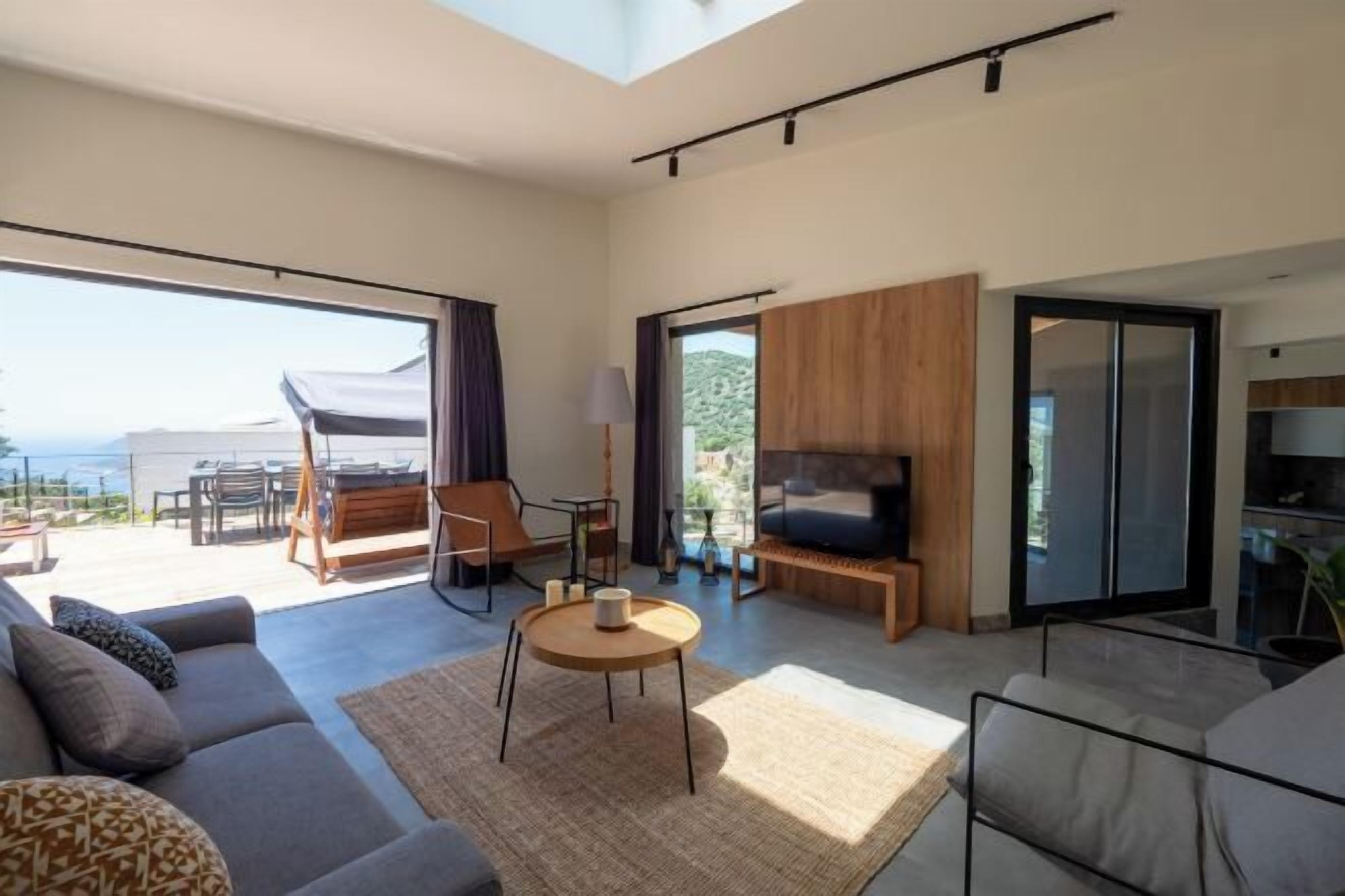 Living area | 50-inch LED TV with premium channels, TV