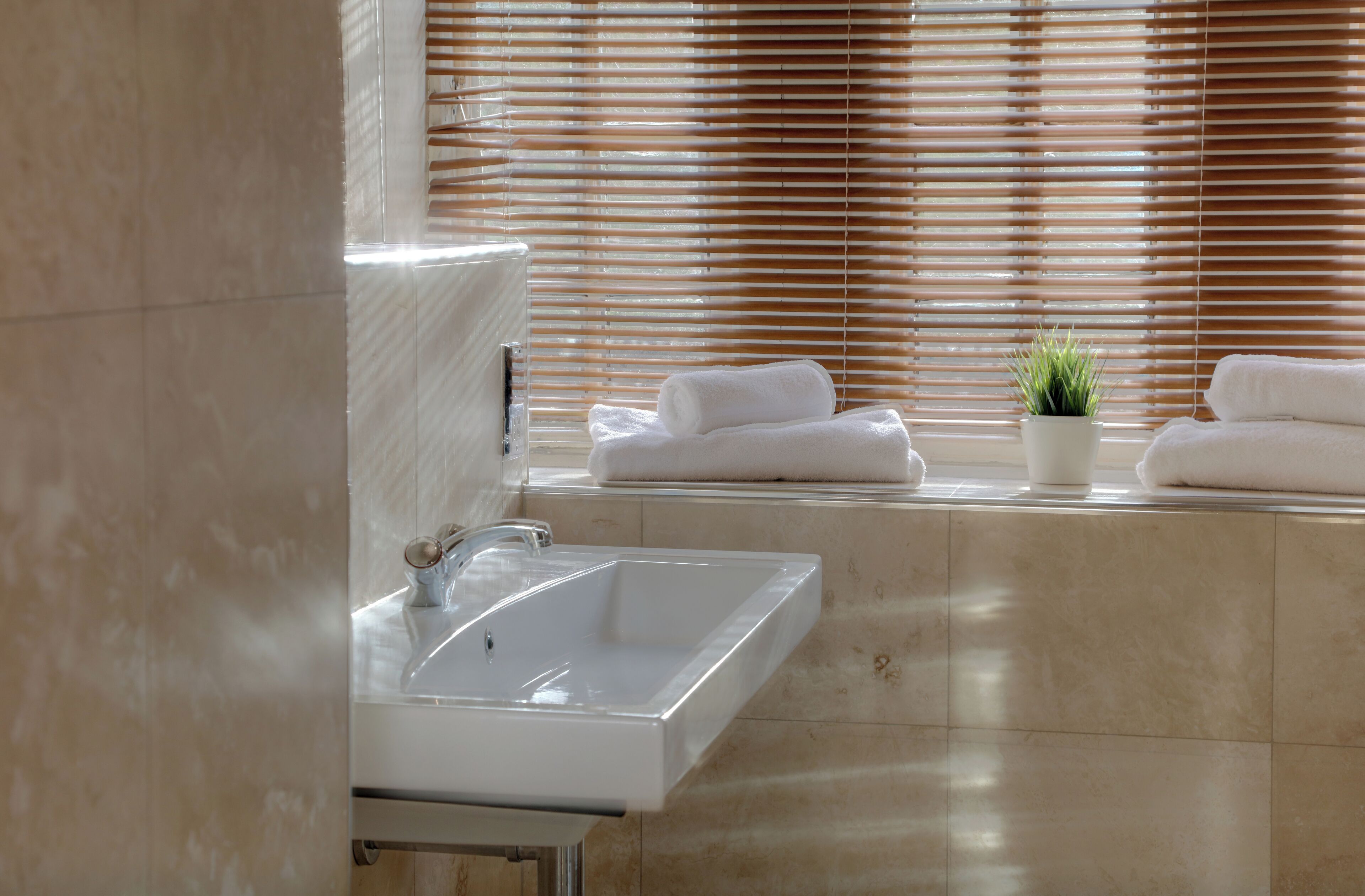 free toiletries, hair dryer, towels