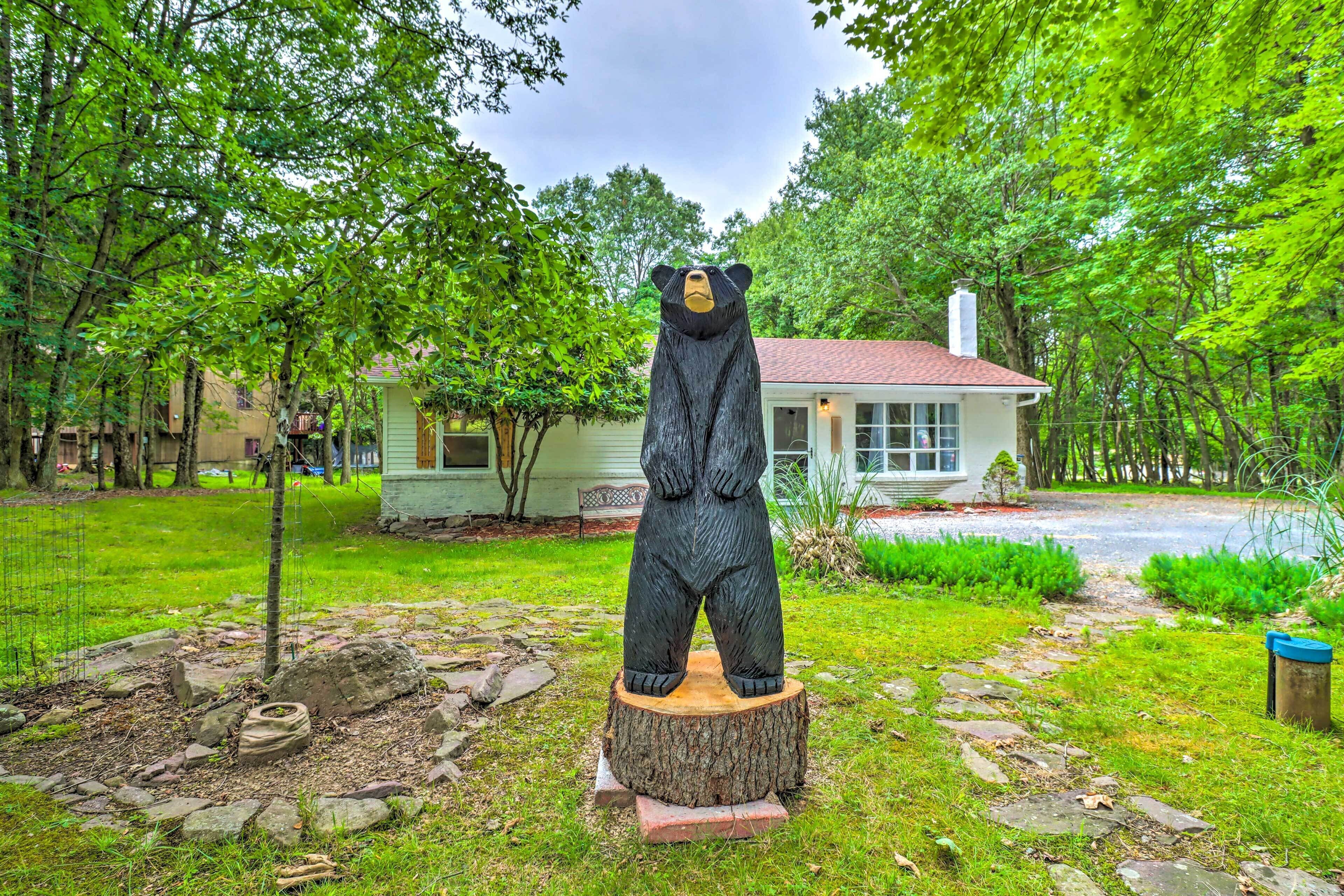 Albrightsville Retreat: Walk to Community Lake!