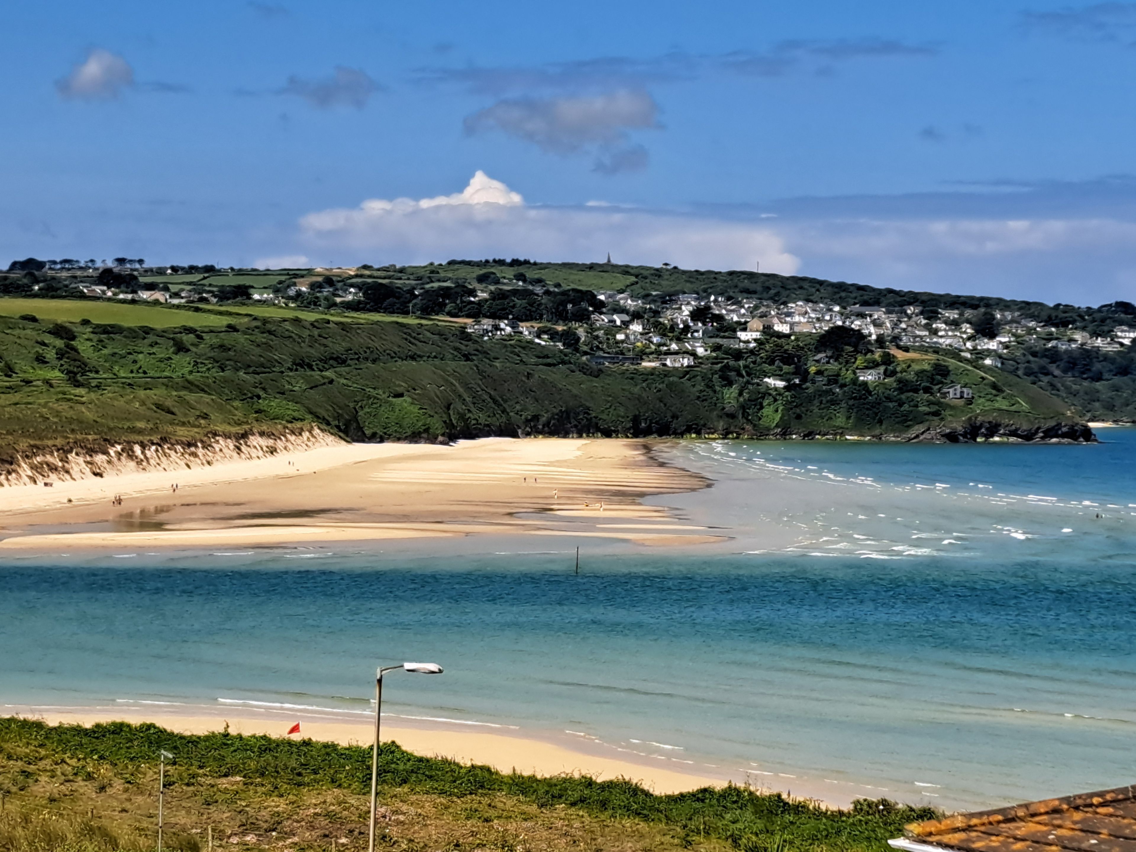 A traditional beach chalet with a fresh modern interior just a