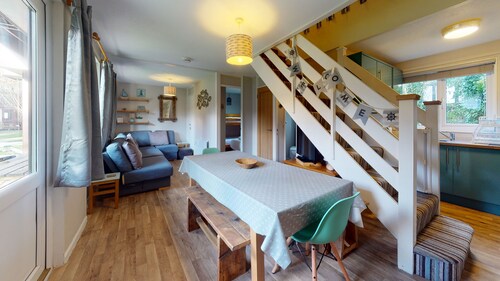 A holiday lodge located within the grounds of Tolroy Manor