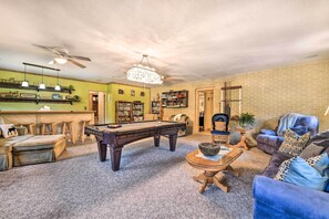 TV, fireplace - 'Campbell Retreat' in Maggie Valley w/ Deck! (Maggie Valley)