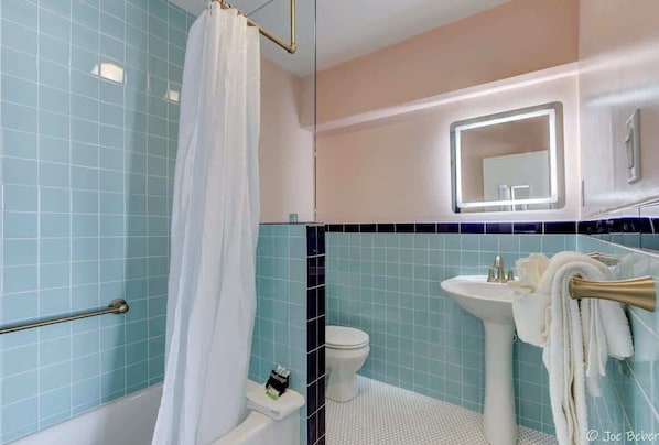 Shower, hair dryer