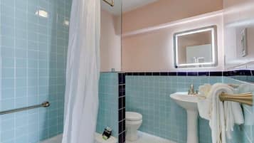 Shower, hair dryer