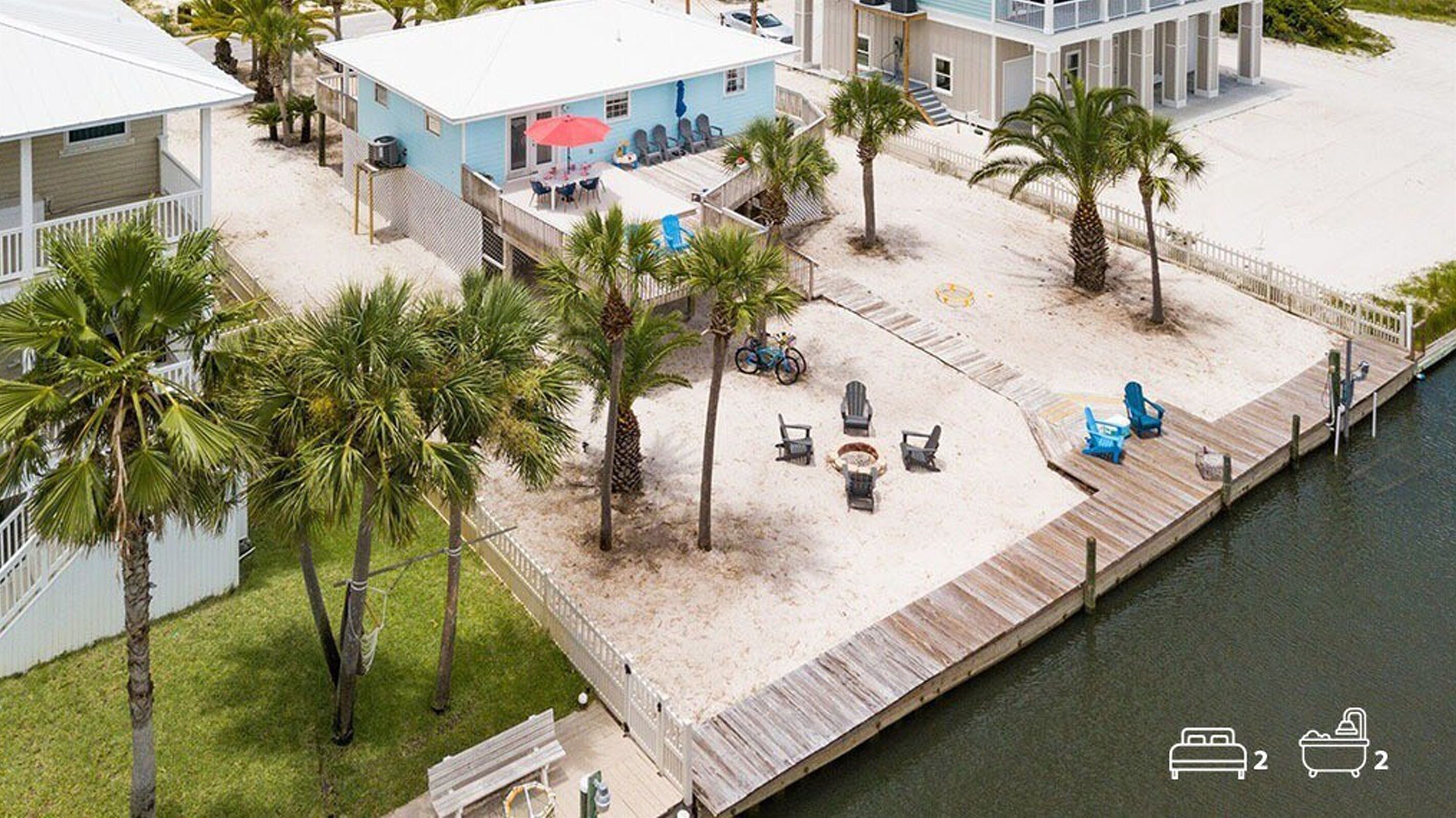 Canal-front vacation home w fishing deck | Pets OK