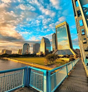 Blick von der Unterkunft