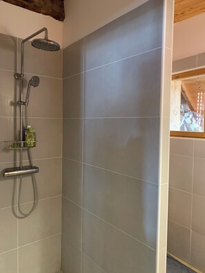 Shower, hair dryer
