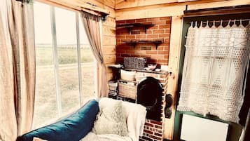 Smart-tv och eldstad