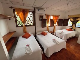 Escritorio, wifi gratis y ropa de cama