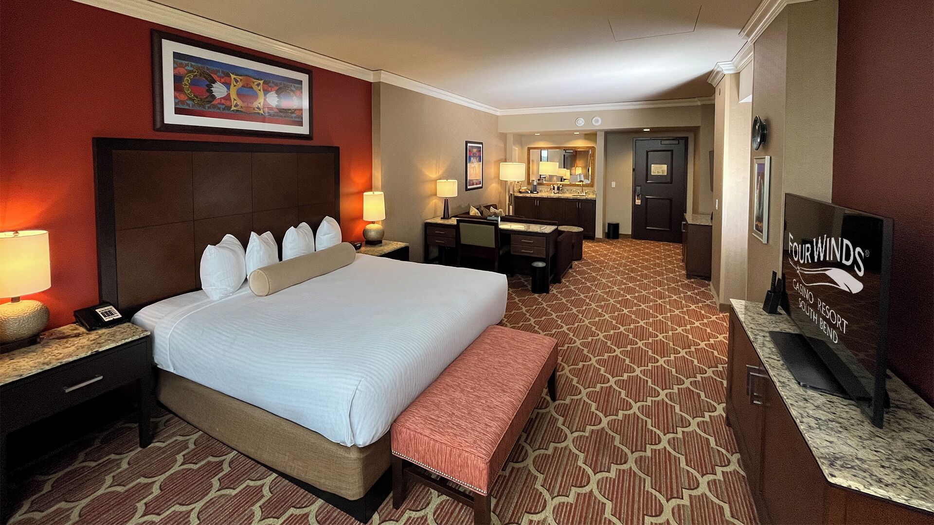 Rom – junior, 1 kingsize-seng | Skrivebord, wi-fi (inkludert) og sengetøy