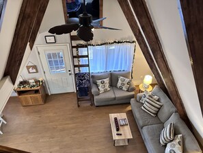 TV, peis, DVD-spiller og filmbibliotek