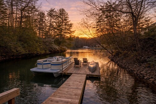 Private 4-Acre Lake Retreat with Dock & Canoe