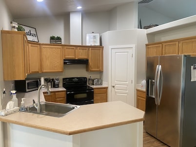 Centrally located, beautiful home, quiet, with NEW hot tub.