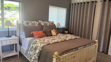 1 bedroom, iron/ironing board, travel crib, free WiFi