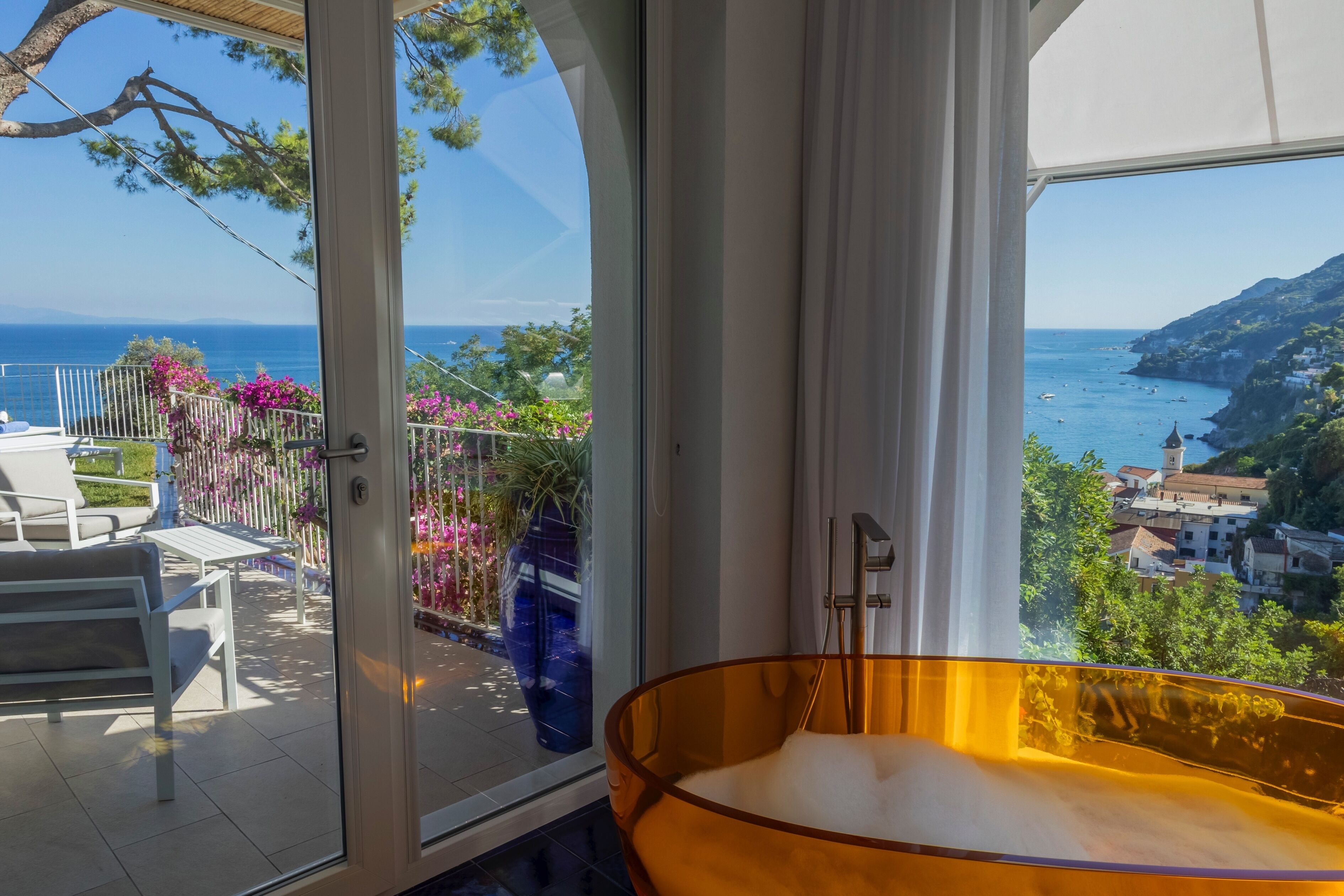 Kamar Quadruple Keluarga, ensuite, pemandangan laut (Family Suite Positano) | Interior