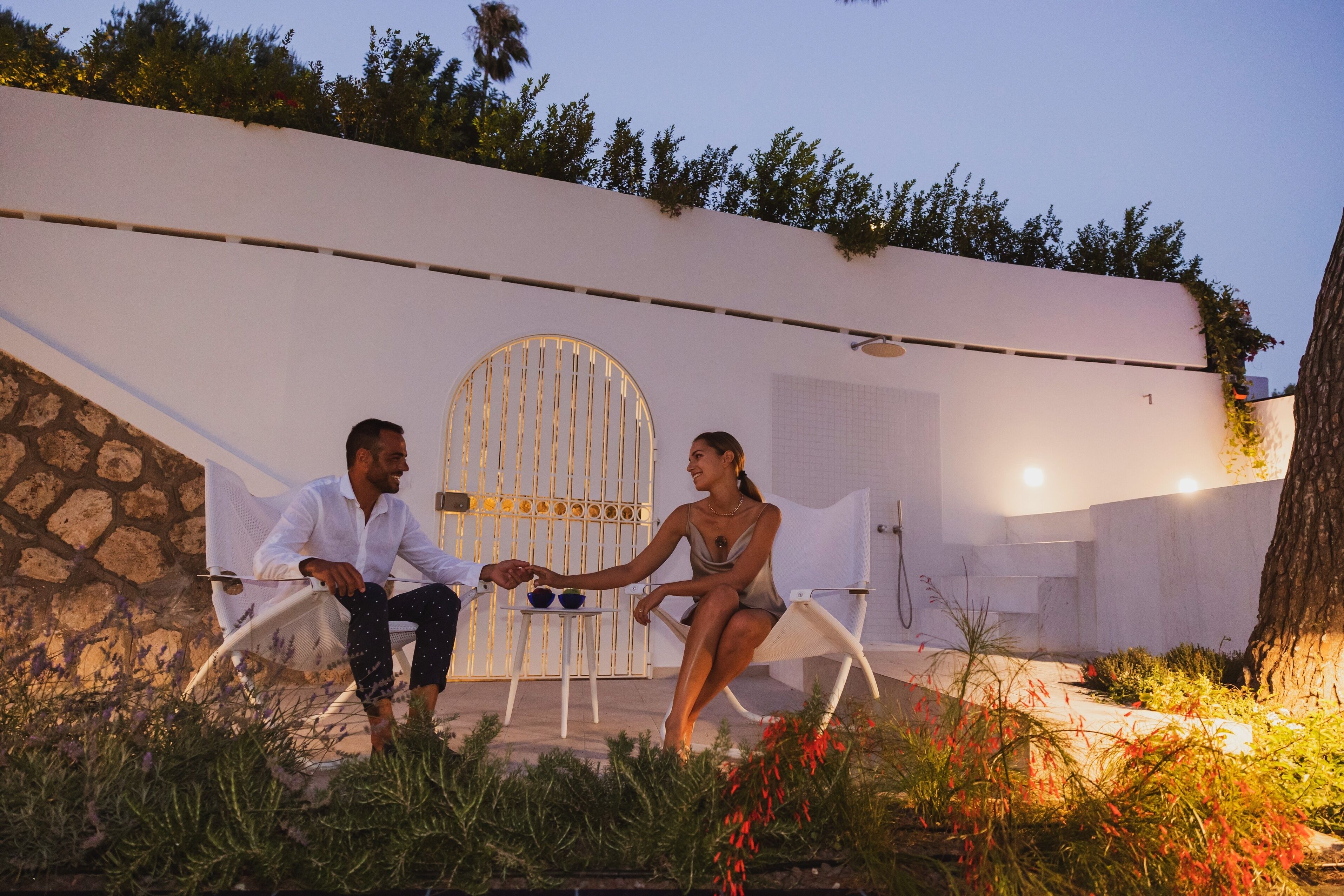 Familien-Vierbettzimmer, mit Bad, Meerblick (Family Suite Positano) | Garten