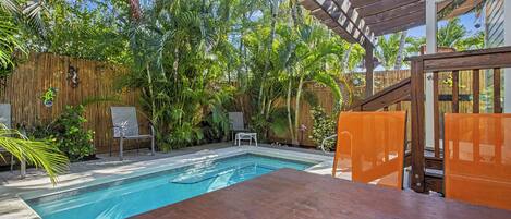 A heated pool