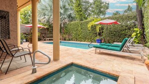 A heated pool