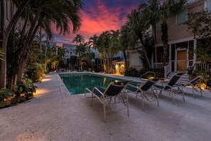 Una piscina riscaldata