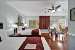 Deluxe Double Room, Men only, Pool View | In-room safe, soundproofing, iron/ironing board, free WiFi