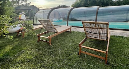 Villa à 1h de paris avec piscine chauffée et jacuzzi intérieur
