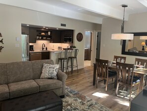 TV connectée, cheminée, lecteur de DVD