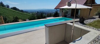 Villa 'Ferienhaus Deutschlandsberg Herk' with Pool, 2 Terraces & Wi-Fi