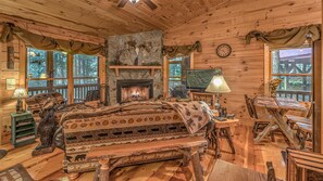House, 2 Bedrooms | Living room - Broken Arrow by Escape to Blue Ridge (Blue Ridge)